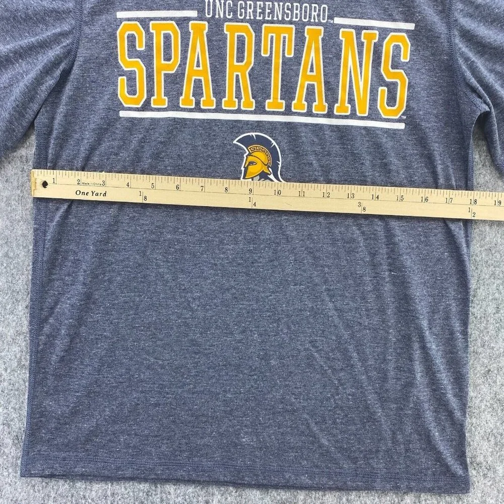 UNC Greensboro Spartans Champion T-Shirt Men S Heather Gray SS Bar Logo UNCG NWT - Picture 5 of 8